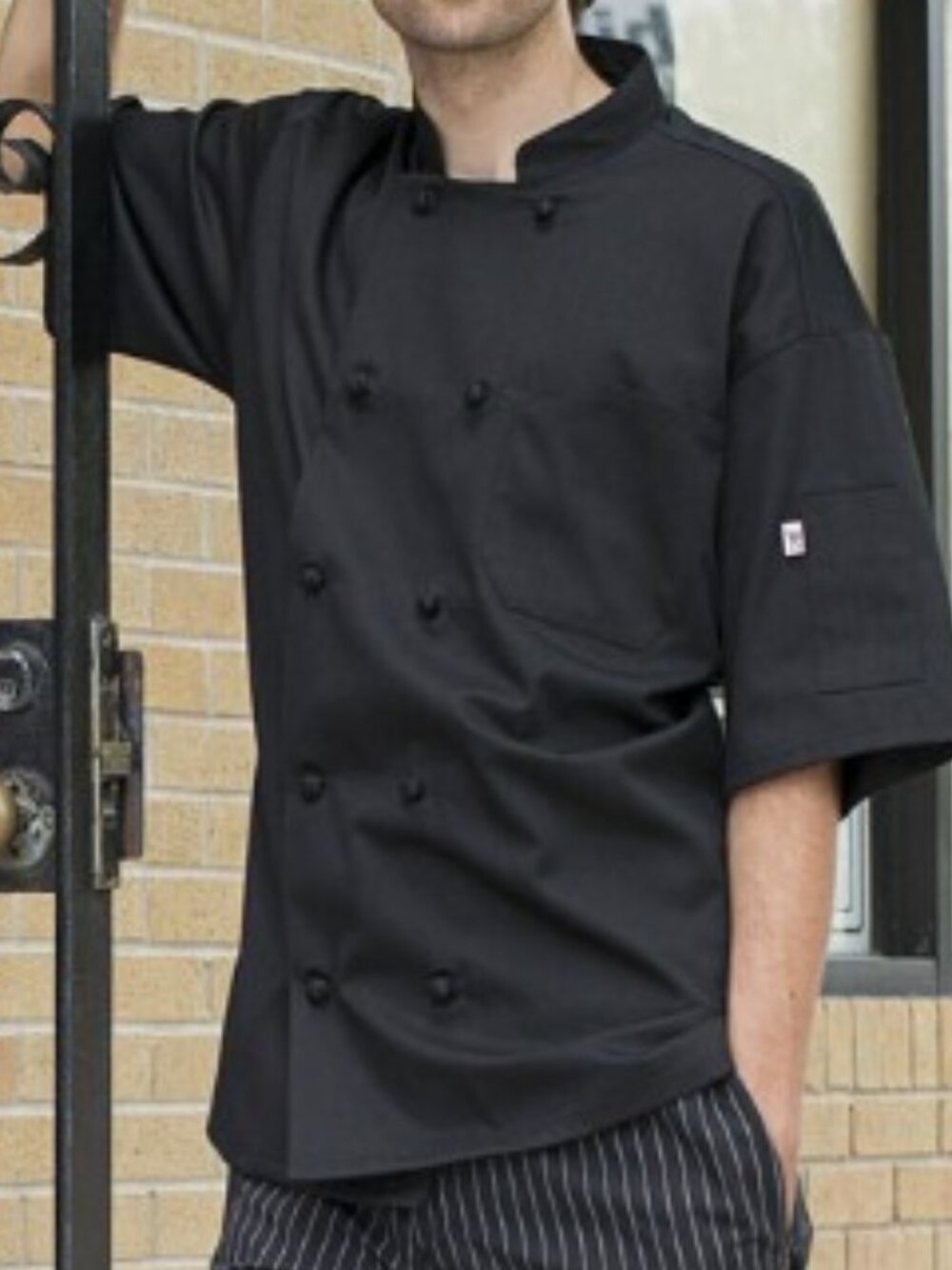 Uncommon Threads Antigua Pro Vent Chef Coat Black